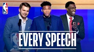 EVERY Speech From The 2019 NBA Awards! | Giannis, Doncic, Siakam and More!