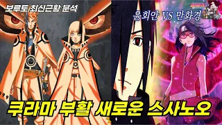 나루토 쿠라마 새로운 주인 히마와리와 만화경 VS 윤회안 절대방어 "스사노오 탄생" 가능성 | 보루토 2부 10화 분석