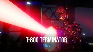 GTA 5 Expanded & Enhanced: Terminator T-800 mod - Ray Tracing Graphics