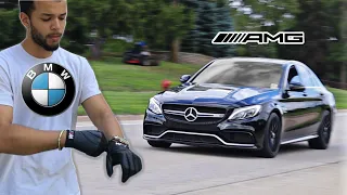 Crazy BMW Driver Drives A Mercedes AMG FAST (PART 3)