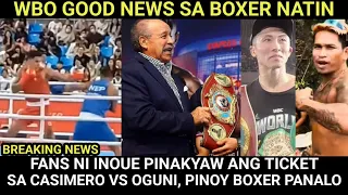 WBO MAY GOODNEWS: FANATICO NI INOUE NAGKAGULO KAY CASIMERO, PINOY BOXER WAGI TKO SA ROUND 2