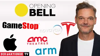 Opening Bell: GameStop, AMC Entertainment, Tesla, Apple, Nvidia, Arm Holdings, Novavax