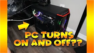 Gaming PC Turns ON and OFF FIX!! (CyberpowerPC)