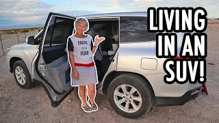 How to Live Full-time in an SUV! (Toyota Highlander Camper Tour)