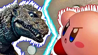 Godzilla VS Kirby (Stopmotion Battle)