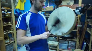 Бубен Равича 45см, звучание/Tambourine by Ravich, 45 cm - sound demo