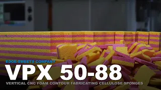 VPX 50-88 - Vertical CNC Contour Foam Band Saw Cutting Common Line Cellulose Sponges | Edge-Sweets