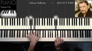 Johnny Hallyday  -- Que Je T'aime