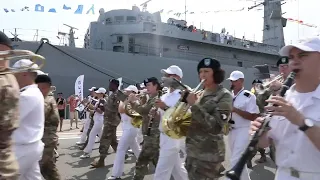 The 101st Band joins the 120th Romanian Navy Day celebration