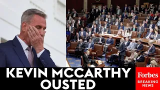 BREAKING NEWS: Kevin McCarthy Ousted As Speaker In Historic House Floor Vote