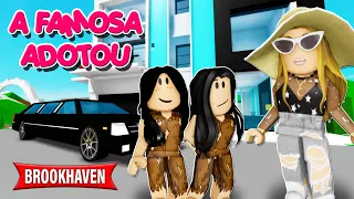 AS IRMÃS ABANDONADAS FORAM ADOTADAS POR UMA FAMOSA! | Historinhas Brookhaven RP🏡 | Roblox