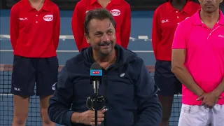 Team Leconte on-court interview