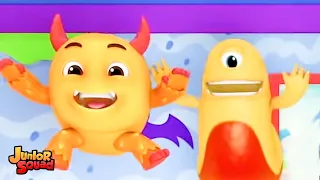 Пять маленьких монстров | потешки на хэллоуин | Kids Tv Russia | Развивающие мультфильмы