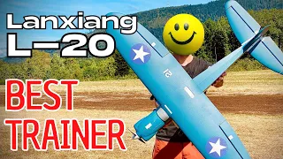 ⭐️ BEST TRAINER RC PLANE ⭐️ L-20 Trainer 1.3m   Sky Flight Hobby LANXIANG | (English/Français) 4K