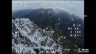 CHIMERA7 - Raw OSD - Full Flight Mid Range (Two Mountains)