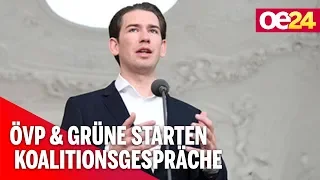 Kurz will Koalitionsgespräche mit Grünen