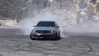 M3 AND C63 AMG GOING WILD, DOING DONUTS BURNING RUBBER