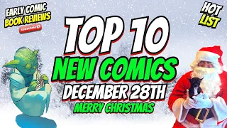 TOP 10 New Comic Books December 28th 2022 🔥 COMIC REVIEWS, COVERS, & KEYS 🔥 Merry Christmas