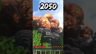 Minecraft 2022 VS 2050 😱😱😱 #minecraft #trending #shorts