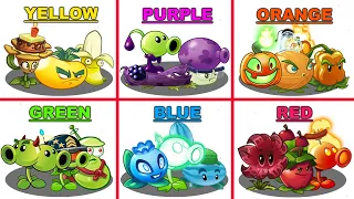 Random 6 Colorful Team Plants Battlez - Who Will Win? - Pvz 2 Team Plant Vs Team Plant