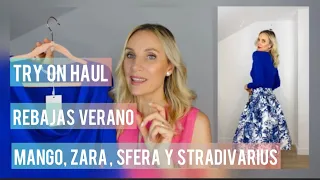 Try On Haul MANGO, ZARA, SFERA & STRADIVARIUS | SÚPER REBAJAS VERANO 2023