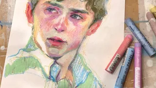 Oil Pastel / Timothee Chalamet