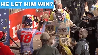 Jett Lawrence Let Ken Roczen Win In Round 2 Of SMX Playoffs In Chicago!?