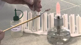 Окисление этанола оксидом меди (II). Опыт 3