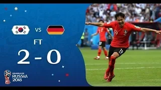 Лучшие моменты и обзор Южная Корея 2-0 Германия