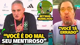 DEU TRETA! TITE FICOU P*TO COM PERGUNTA E METEU O LOCO NOS JORNALISTAS E NEYMAR HUMILHOU NO TREINO