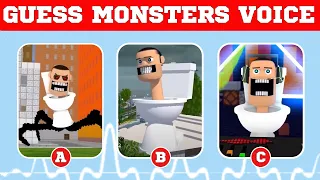 Guess MONSTER'S VOICE | Skibidi Toilet Season  | Guess Meme SONG Toilet