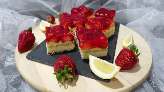 STRAWBERRY Shortcake with Vanilla Pudding (ENG SUB) | Kolač sa JAGODAMA i Vanila Pudingom