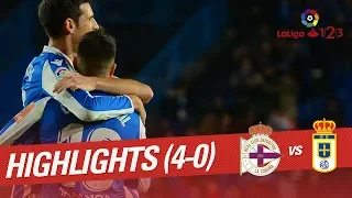Highlights RC Deportivo vs Real Oviedo (4-0)