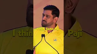 MSD Love For Sachin : Sachin Tendulkar