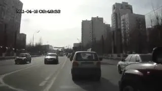 Большой черный джип ДТП! Авария! Видеорегистратор