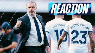 ANGE POSTECOGLOU REACTION AFTER NORTH LONDON DERBY DRAW // ARSENAL 2-2 TOTTENHAM HOTSPUR