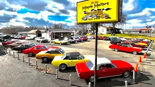 American Muscle Car Lot Classic Inventory Update Maple Motors 1/23/23 Hot Rods For Sale USA Antique