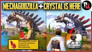 MECHAGODZILLA + CRYSTAL IS HERE || Battlegrounds mobile India : PUBG Godizlla Vs Kong Mode