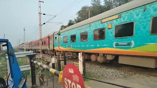 Railside Views: Vivek Express Passes By... #indianrailways #lhb