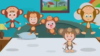 Five Little Monkeys | Nursery Rhyme | Popular Kids Nursery Rhymes