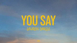 Lauren Daigle - You Say | Piano Karaoke [Original Key of F]