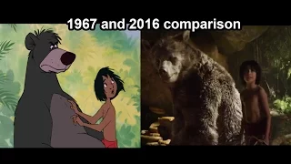 The Jungle Book Superbowl Trailer (1967 & 2016 comparison)