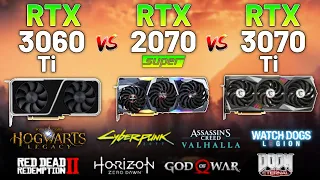 RTX 3060 Ti vs. RTX 2070 SUPER vs. RTX 3070 Ti in 2023 (Test in 8 Games) "High-end 2K Gaming!"