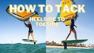 how to tack a wing: heelside to toeside
