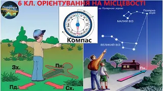 Географія. 6 кл. Урок 8. Способи орієнтування на місцевості