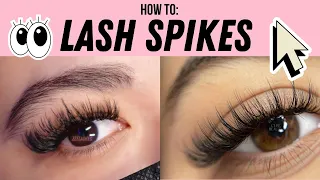 HOW TO: LASH SPIKES (wispy lashes) EASIEST METHOD | Lash tips Zee Lashes