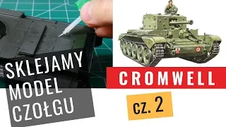 The beginning of the building process of the Cromwell tank model - Tamiya 1:35