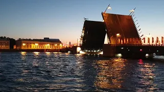 St Petersburg bridge opening
