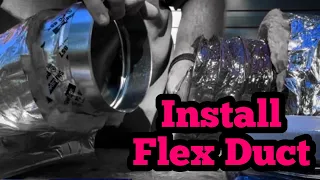 How to Connect a Flex Duct to Floor Boots