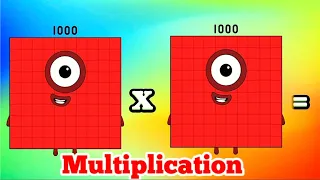 MULTIPLICATION OF NUMBERBLOCKS BIG NUMBERS | MULTIPLYING GIANT NUMBERS | hello george